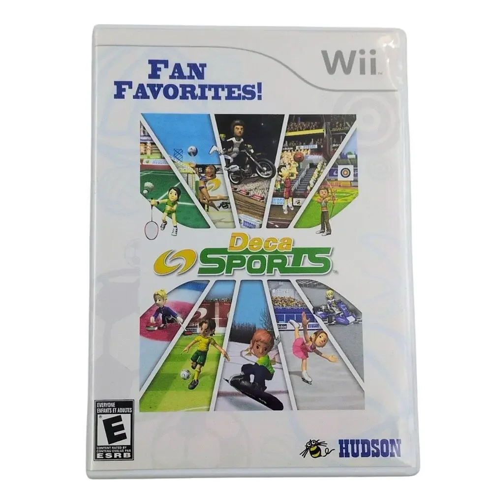 Deca Sports Fan Favorites! Nintendo Wii Video Game Multiplayer 10 Sports